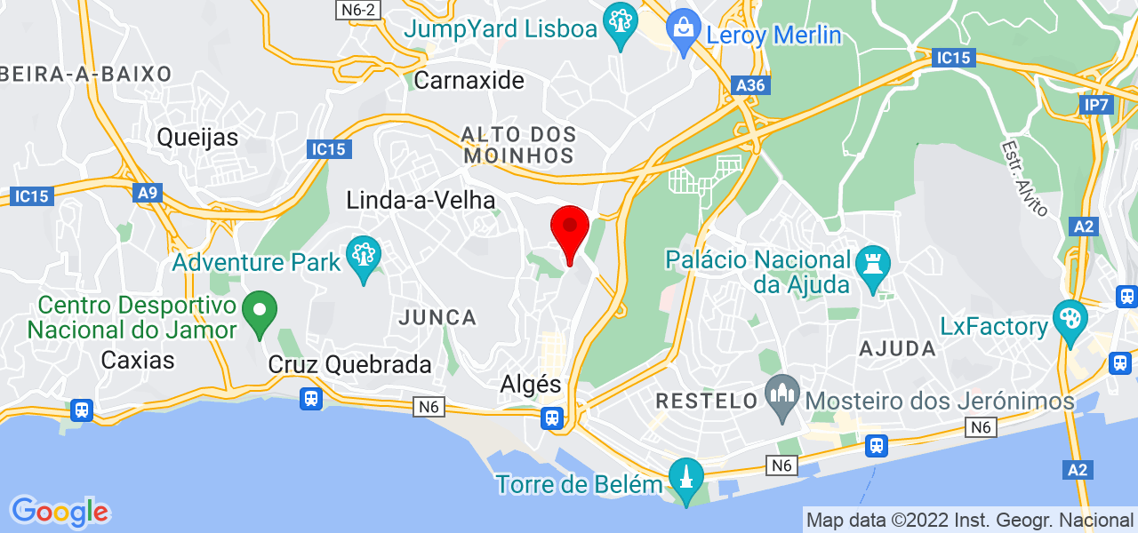 Ferraz - Lisboa - Oeiras - Mapa