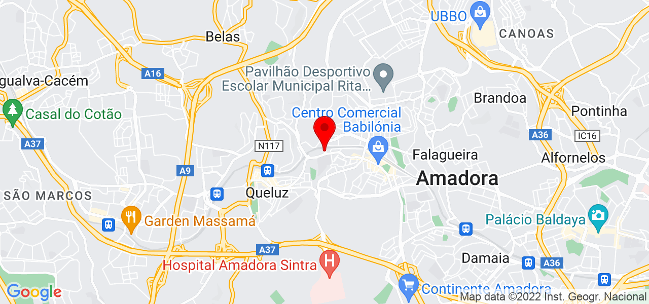 Jos&eacute; Guzm&aacute;n - Lisboa - Amadora - Mapa