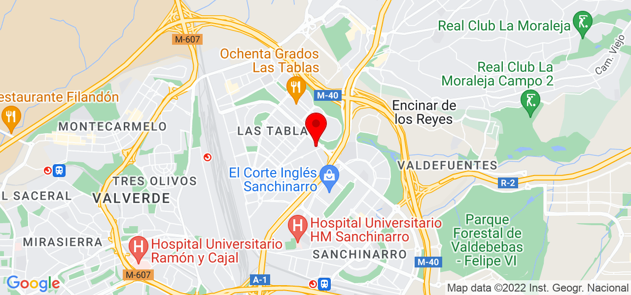 Korobos Entrenamientos Personales - Comunidad de Madrid - Madrid - Mapa