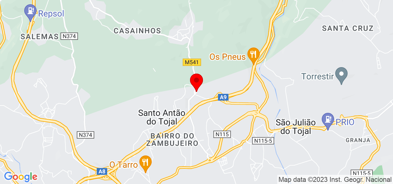 Carpintaria Gaws - Lisboa - Loures - Mapa