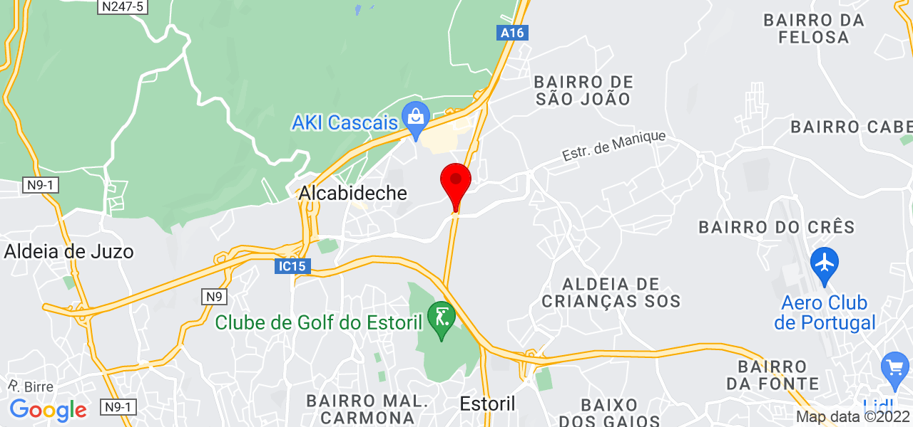 Accommo4all - Lisboa - Cascais - Mapa