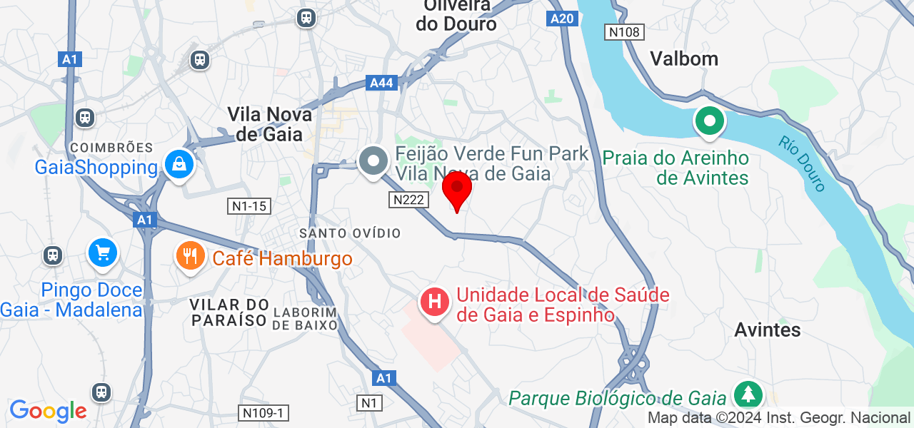 Drapeados e Laureados Lda - Porto - Vila Nova de Gaia - Mapa