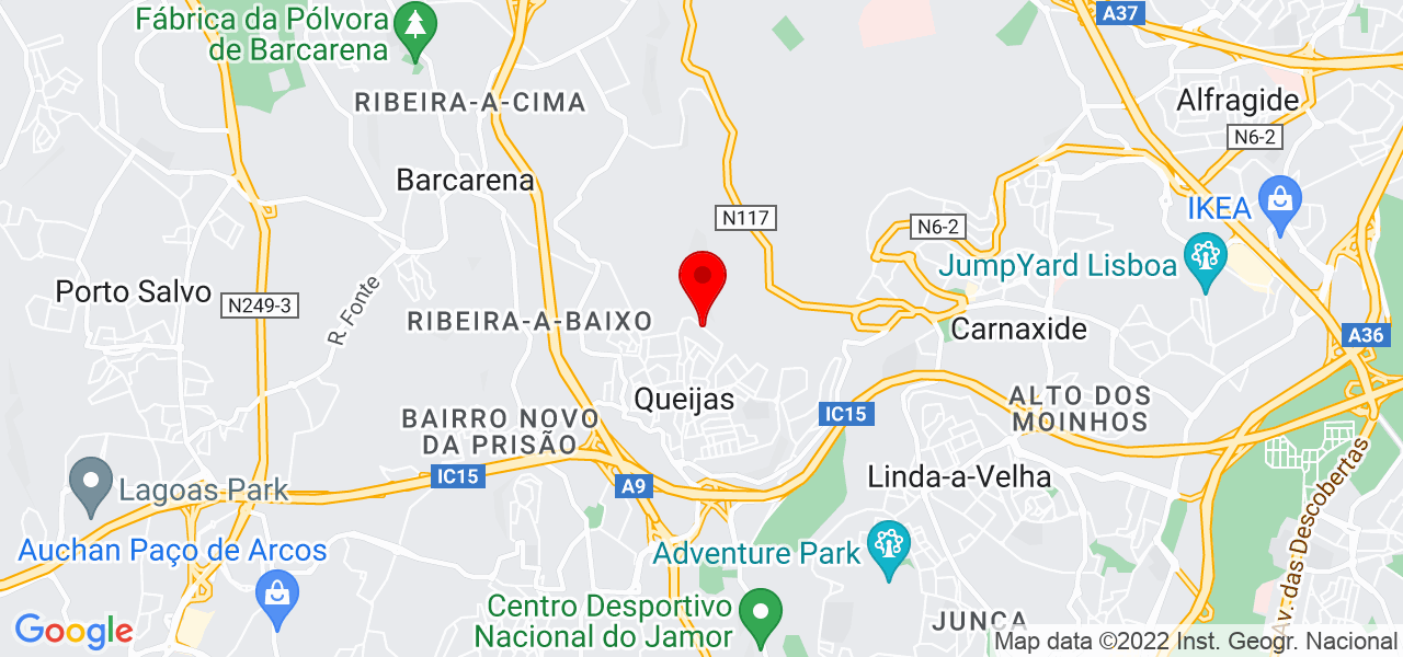 Rita Sousa - Lisboa - Oeiras - Mapa