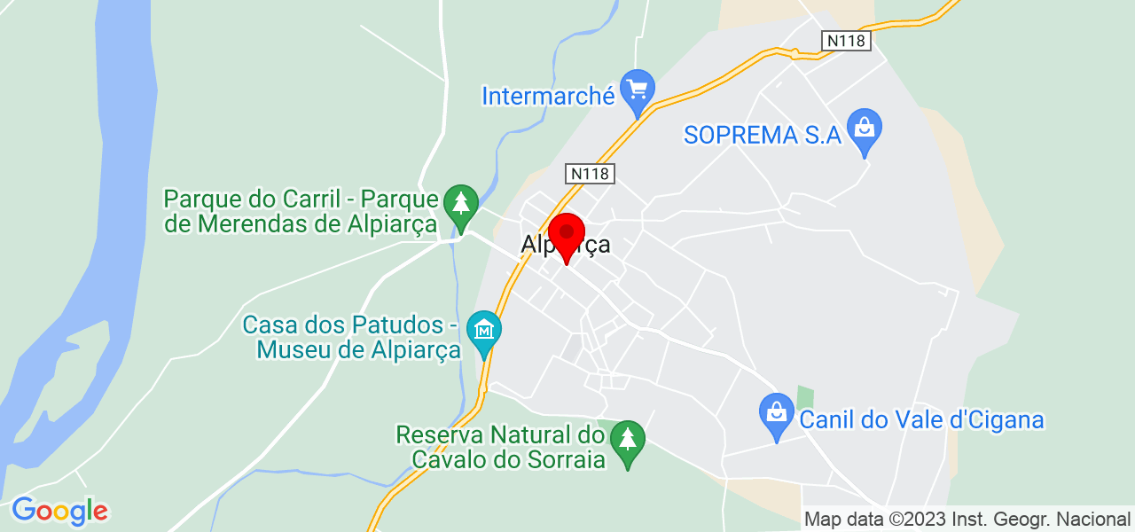 Tiago Silva - Santarém - Alpiarça - Map