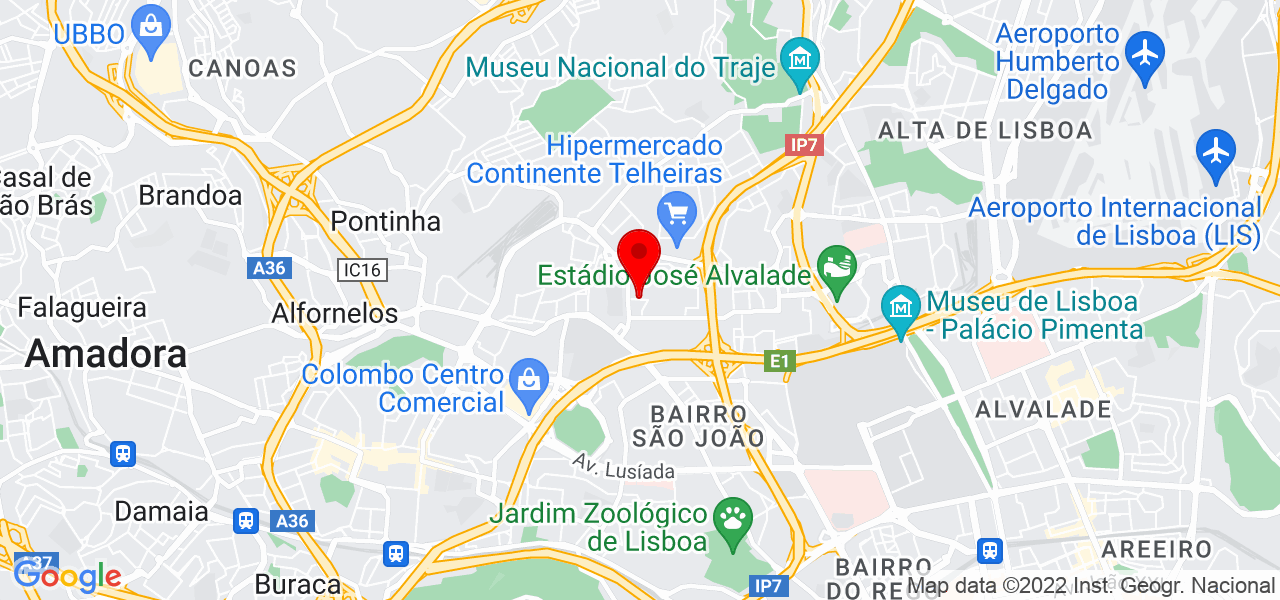 Jaime Ferreira - Lisboa - Lisboa - Mapa