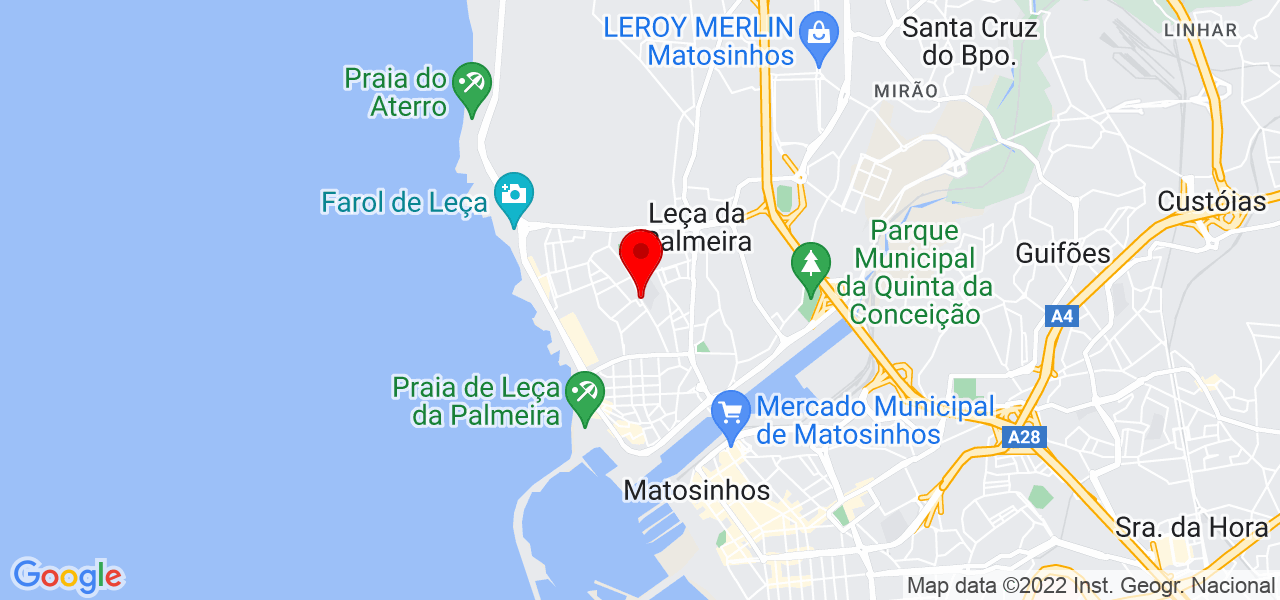 Filipe Meunier - Porto - Matosinhos - Mapa