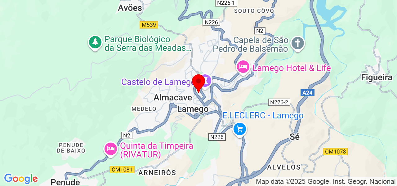 Catarina Alves - Viseu - Lamego - Mapa