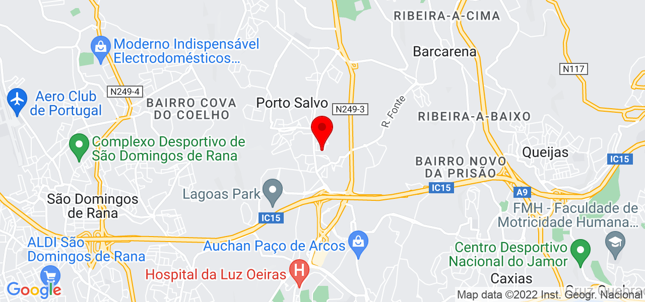 Pedro Tiago de Sousa - Lisboa - Oeiras - Mapa