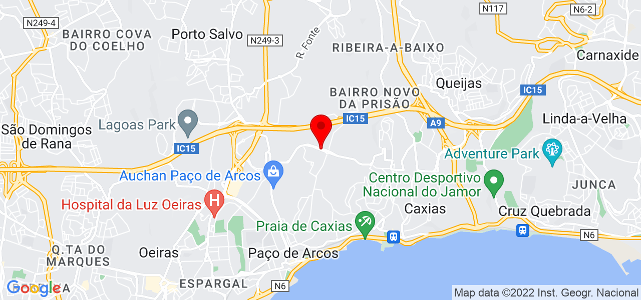 LISBOSSAJAZZ - Lisboa - Oeiras - Mapa