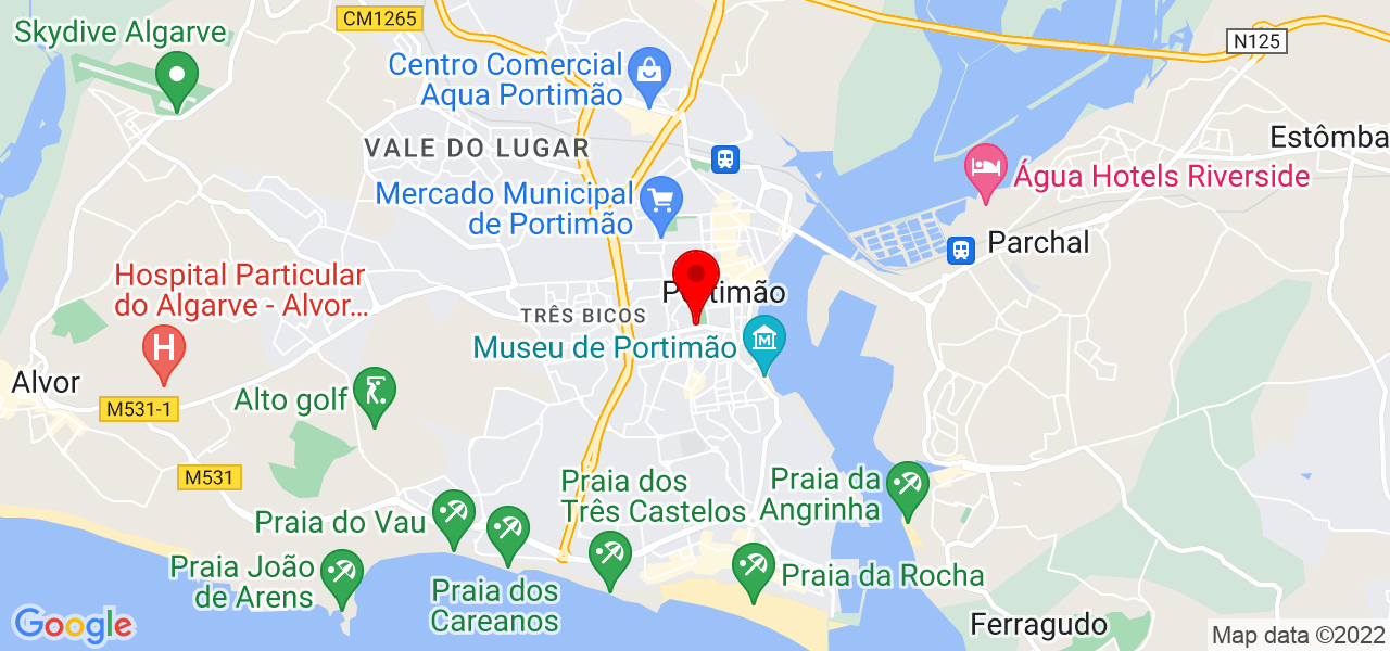 Otelo Carvalho - Faro - Portimão - Mapa