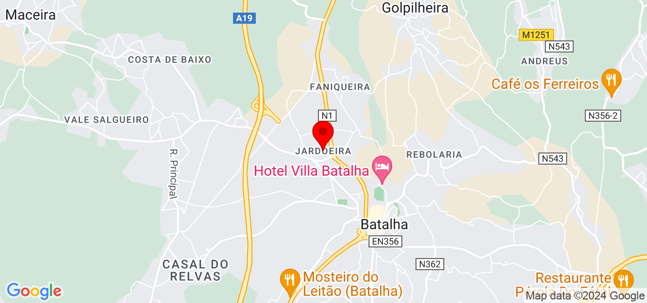Fátima Costa Silva - Leiria - Batalha - Map