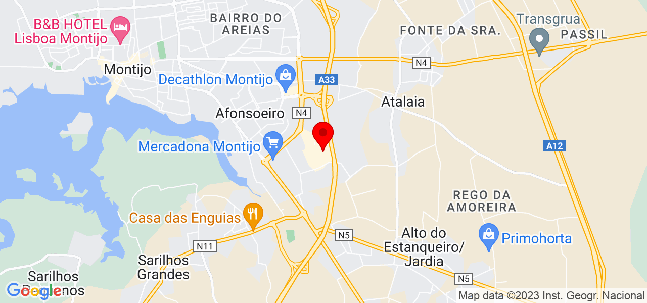 L&eacute;o remodela&ccedil;&otilde;es - Setúbal - Montijo - Mapa