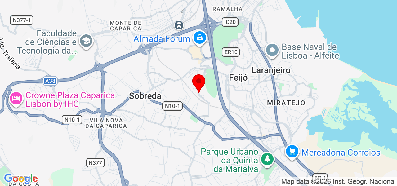 Léo Silva - Setúbal - Almada - Mapa