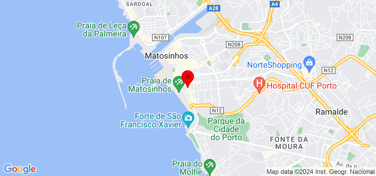 Agnes Chongo - Porto - Matosinhos - Mapa