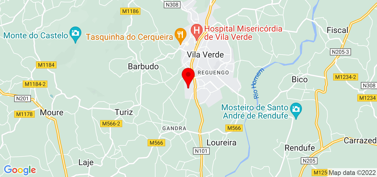 Beatriz andrade - Braga - Vila Verde - Mapa