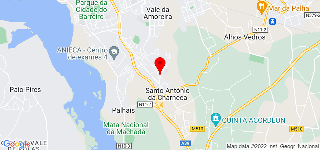 Jocineyd Lima - Setúbal - Barreiro - Mapa