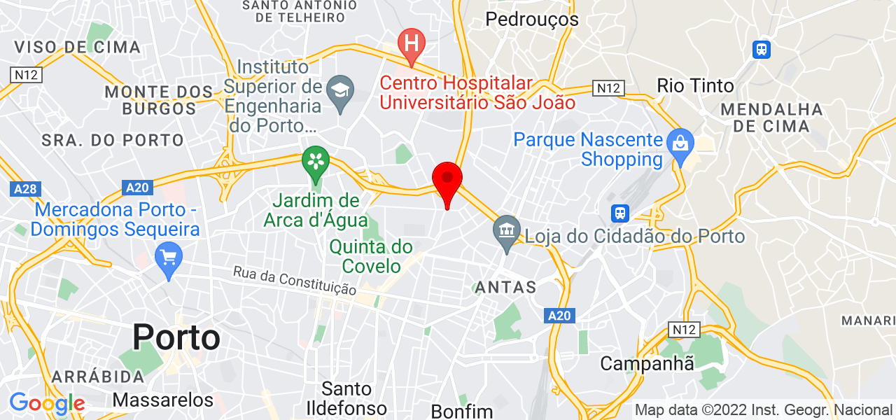 Luis Loureiro de Almeida - Porto - Porto - Mapa
