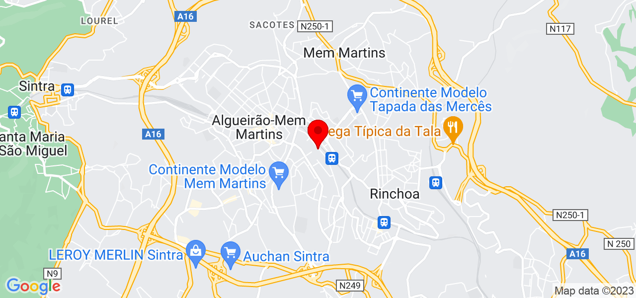 Ronaldo passod - Lisboa - Sintra - Map