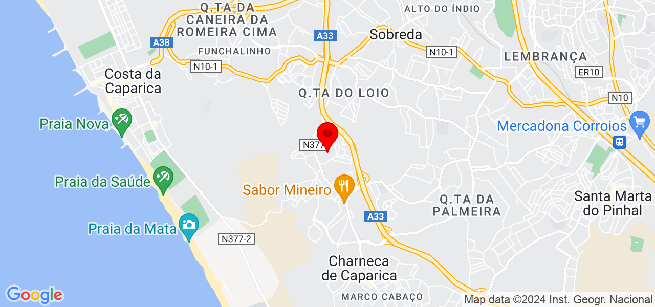 Catarina Pimenta Neto - Setúbal - Almada - Mapa