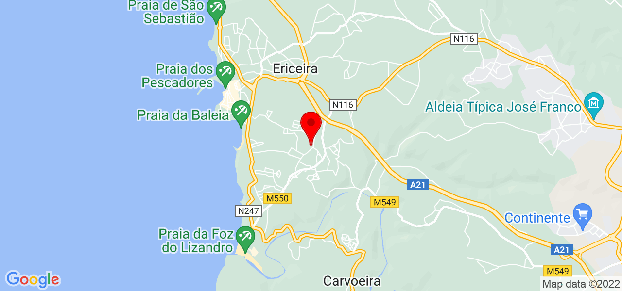 M&aacute;rio - Lisboa - Mafra - Mapa