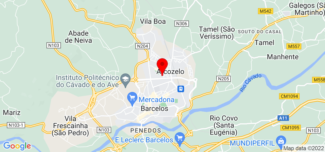 Explica&ccedil;&otilde;es de Matematica - Braga - Barcelos - Mapa