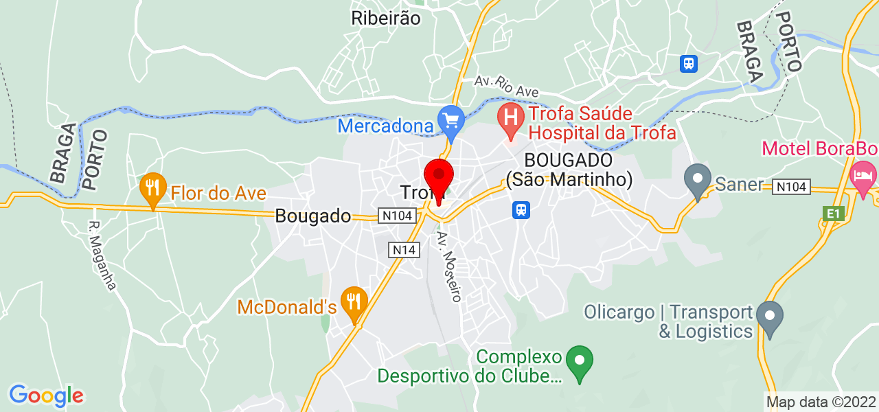 Terapeuta Vera Lima - Porto - Trofa - Mapa