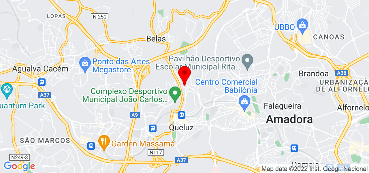 Isaque Silva de Abreu - Lisboa - Sintra - Mapa