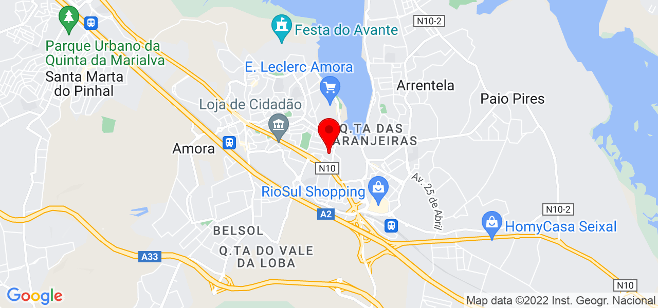 Tiago Reis - Setúbal - Seixal - Mapa
