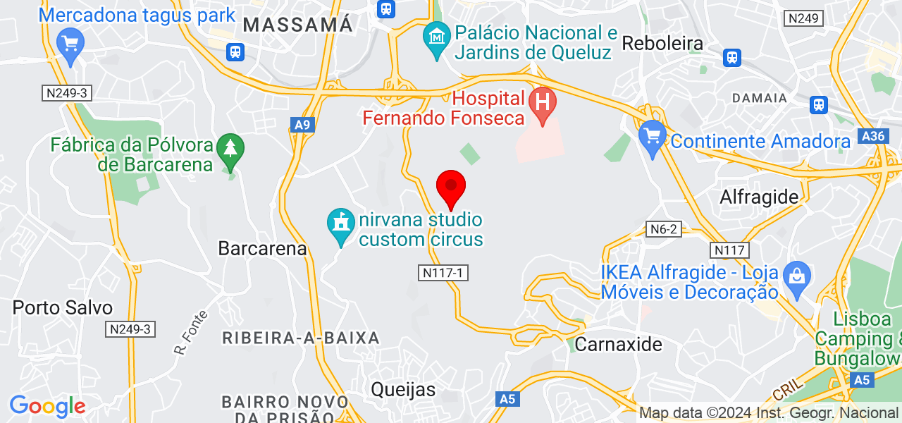 Ana Dias - Lisboa - Amadora - Mapa