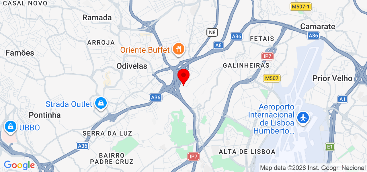 K9s - Lisboa - Odivelas - Mapa