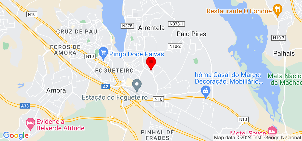 Diego souza - Setúbal - Seixal - Mapa