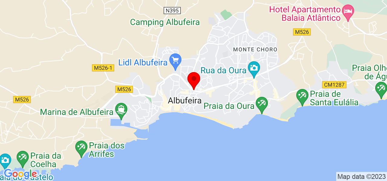 Francieli Ramos - Faro - Albufeira - Mapa