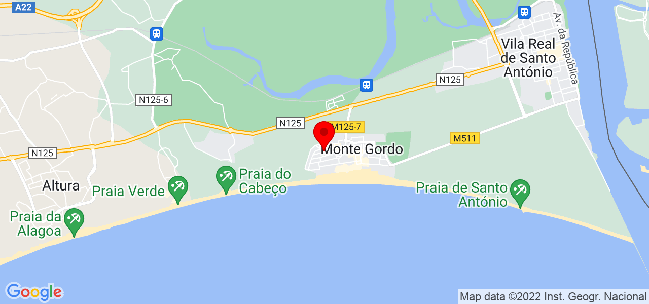 Jo&atilde;o - Faro - Vila Real de Santo António - Mapa