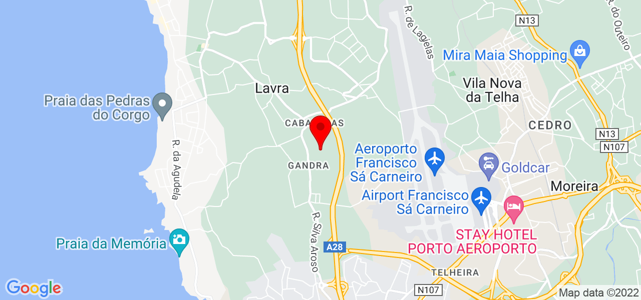 T&acirc;nia Braga - Porto - Matosinhos - Mapa
