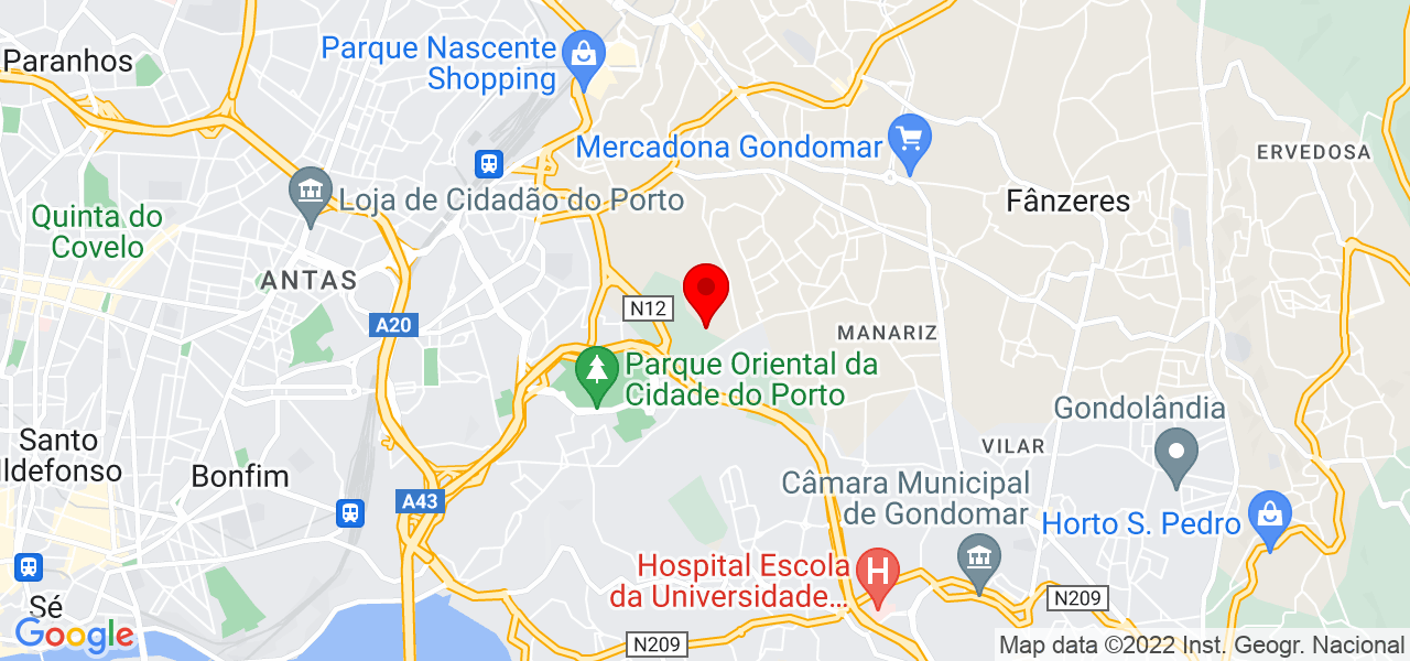 Paulo Alexandre Silva Pereira - Porto - Gondomar - Mapa