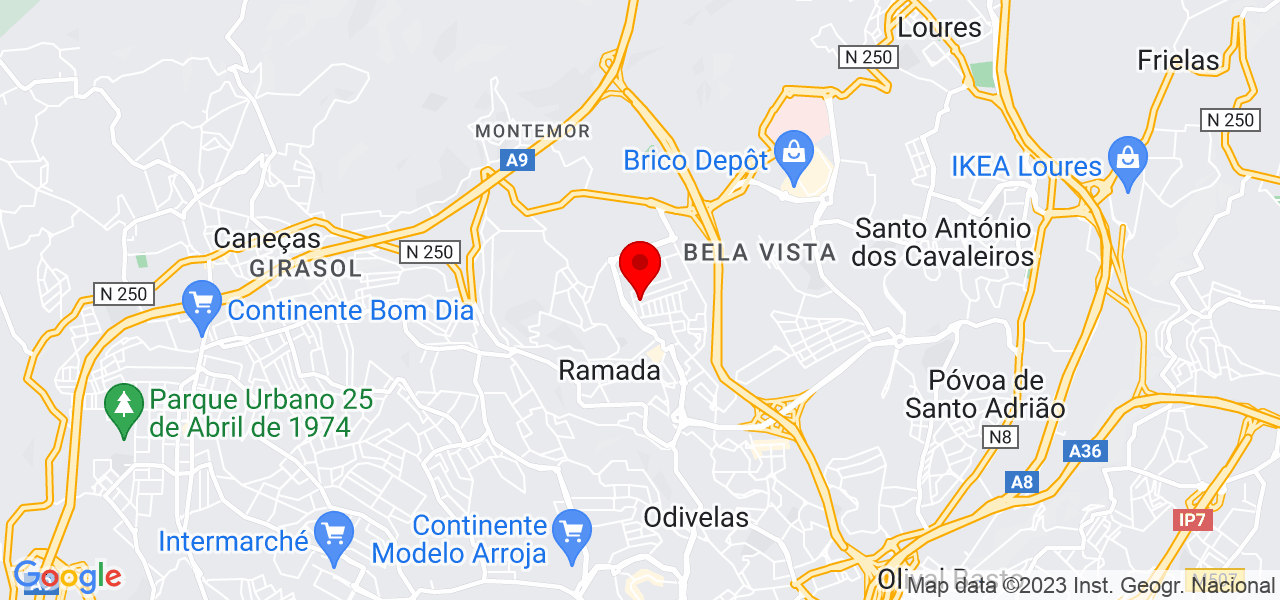 Jo&atilde;o Batista - Lisboa - Odivelas - Mapa