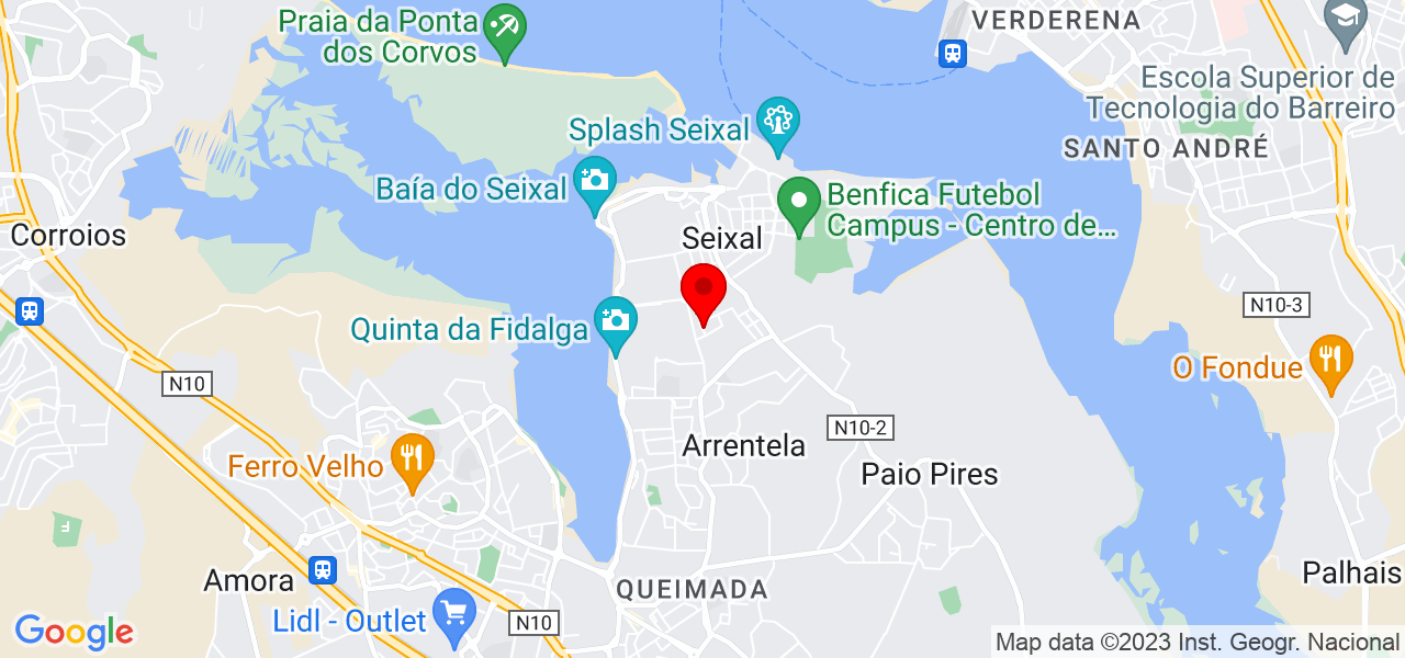 Pedro Catarino - Setúbal - Seixal - Mapa