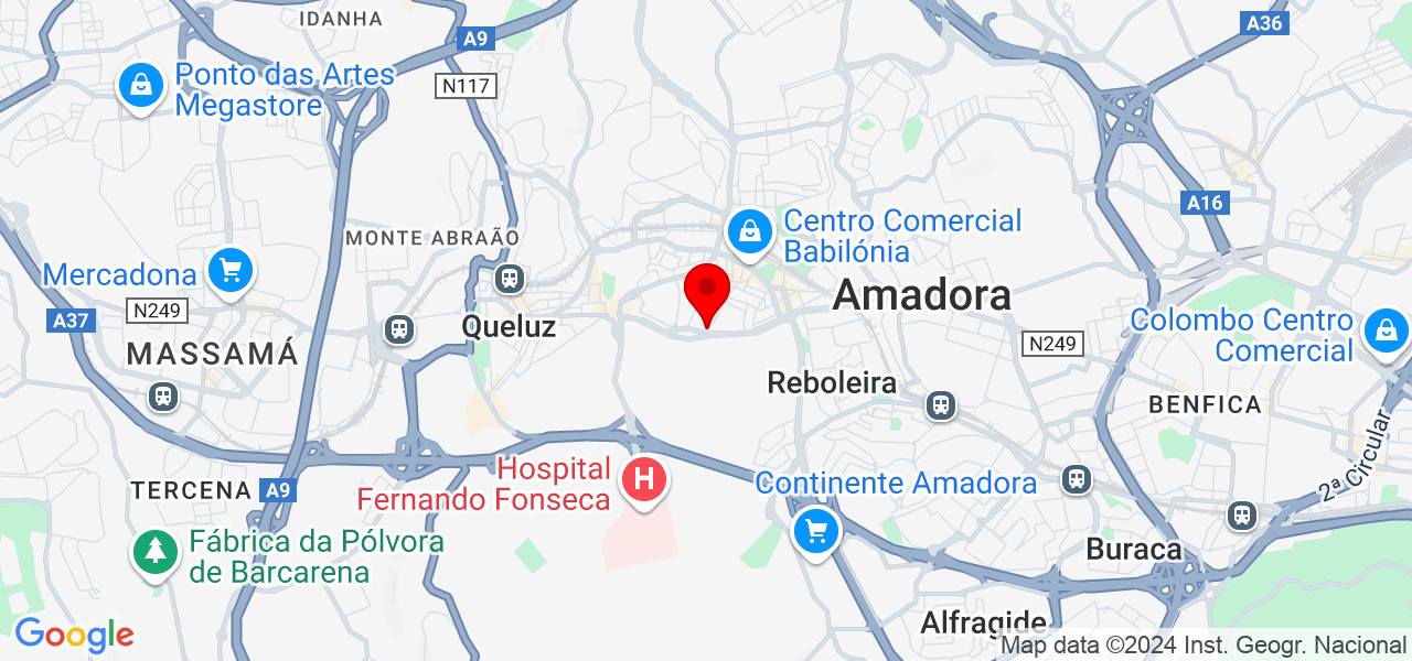 Samantta Silva - Lisboa - Amadora - Map