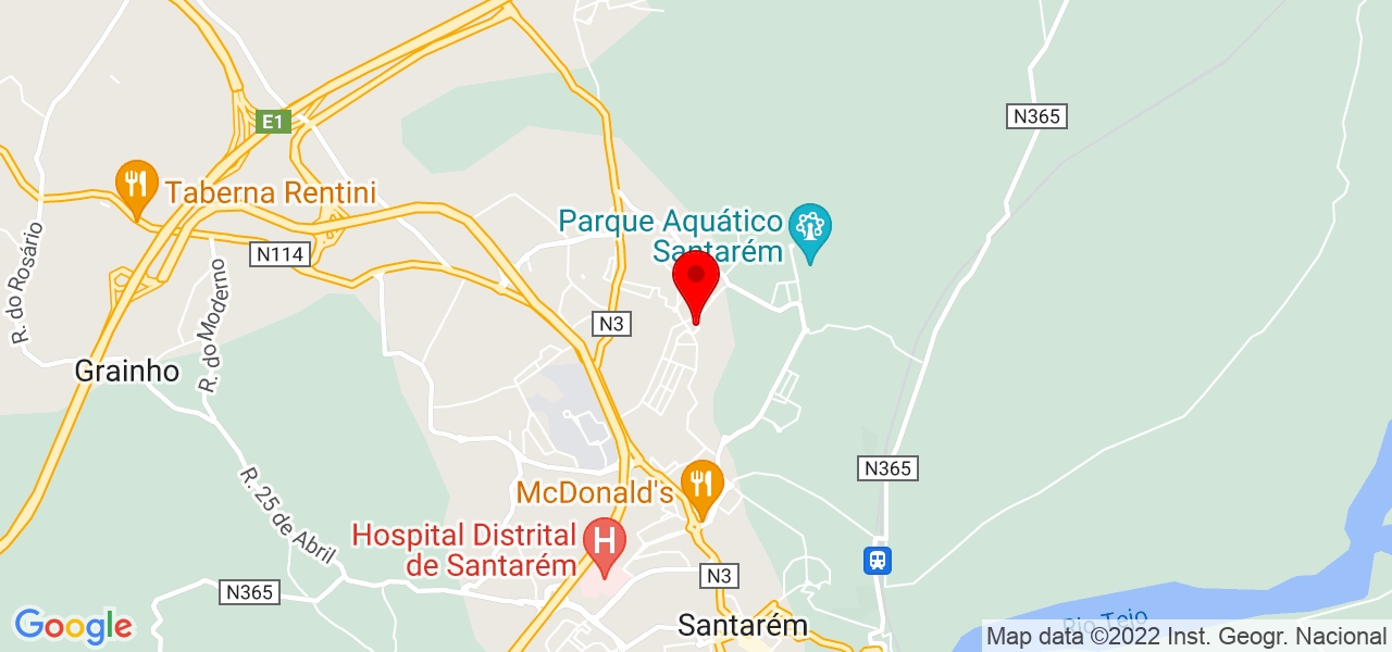 In&ecirc;s Ferreira - Santarém - Santarém - Mapa