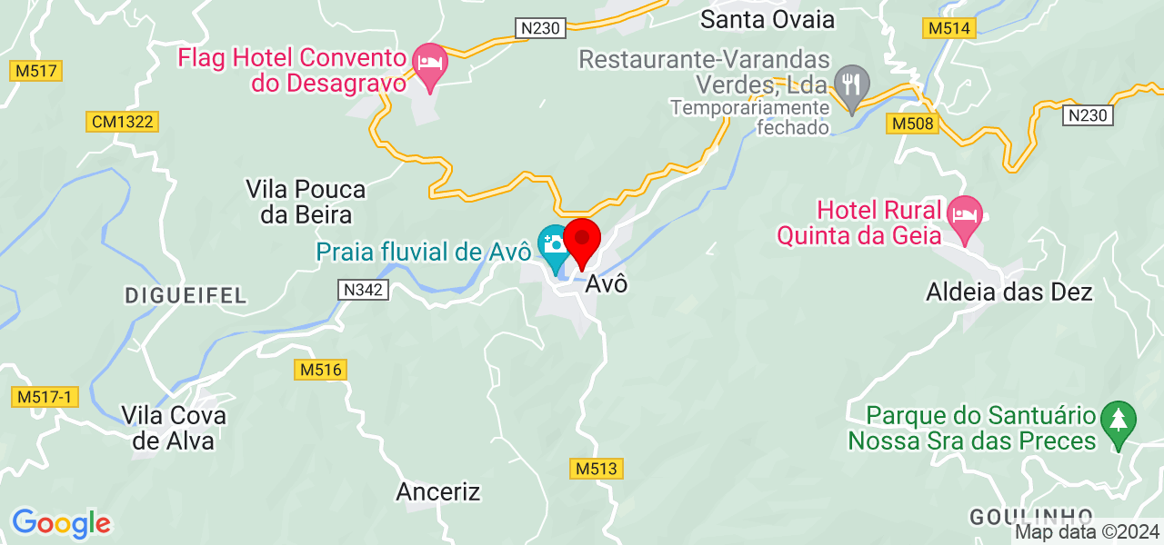 Livia caroline - Coimbra - Oliveira do Hospital - Mapa