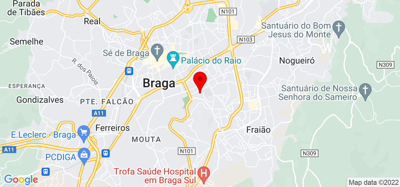Larissa Cabral de Francesco - Braga - Braga - Map