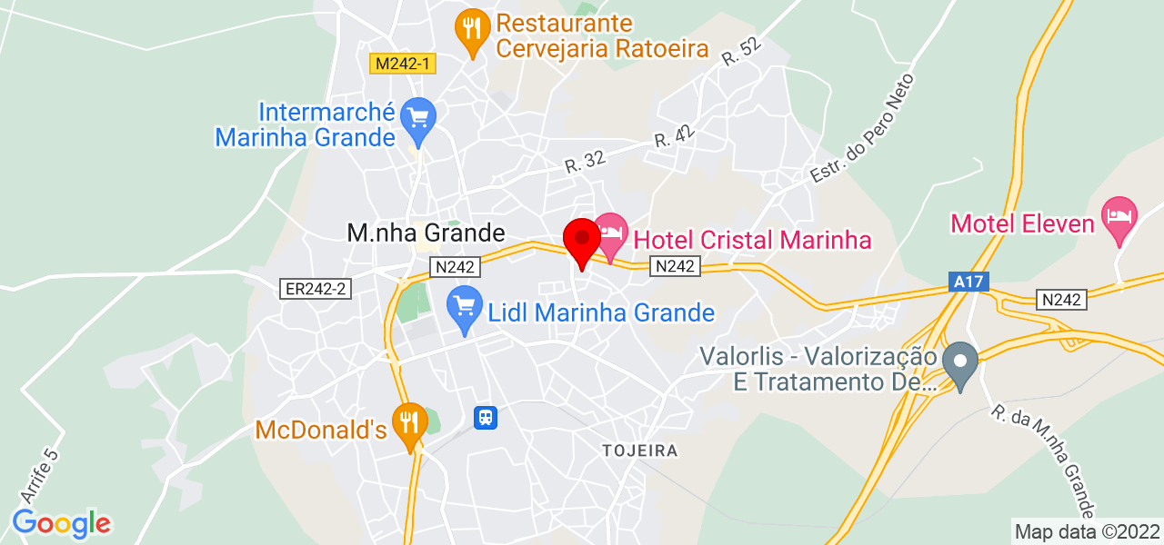 Rita Santos - Leiria - Marinha Grande - Mapa
