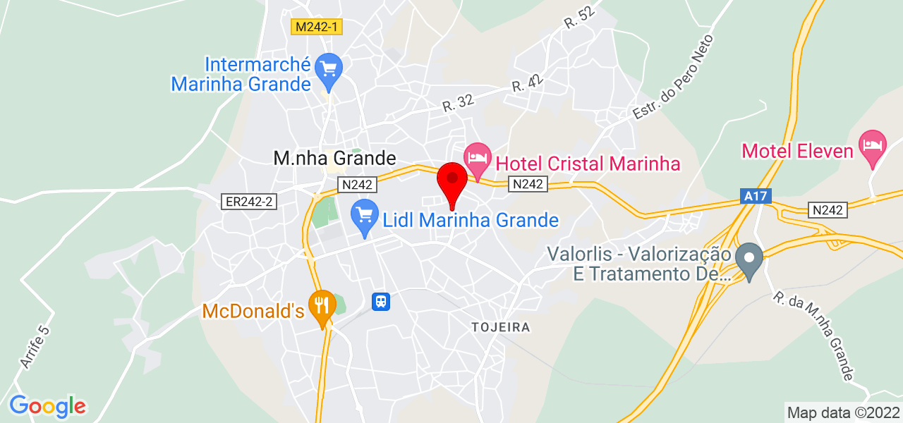 Claudia Fonseca - Leiria - Marinha Grande - Mapa