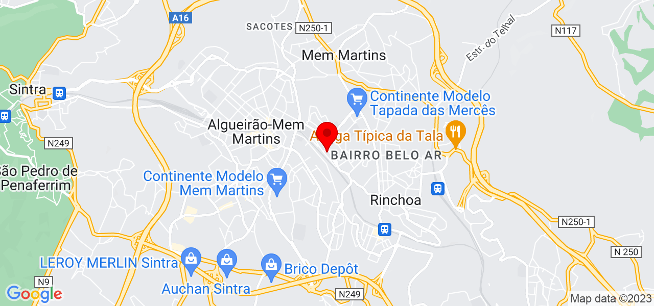 Rosario - Lisboa - Sintra - Mapa