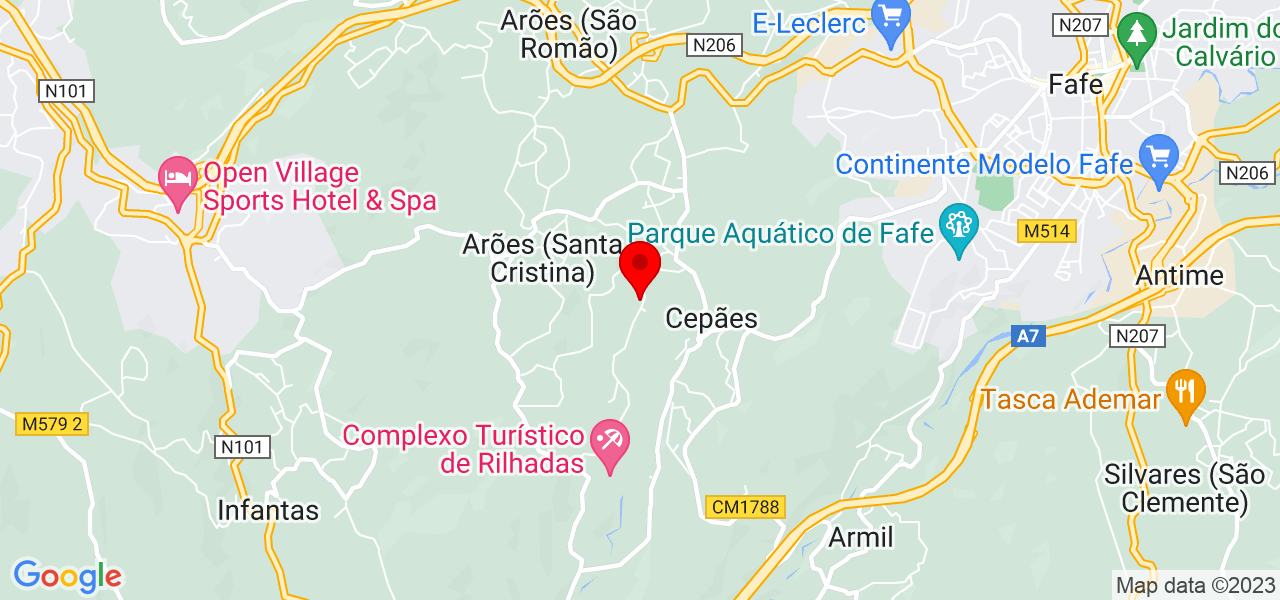 pedro - Braga - Fafe - Mapa