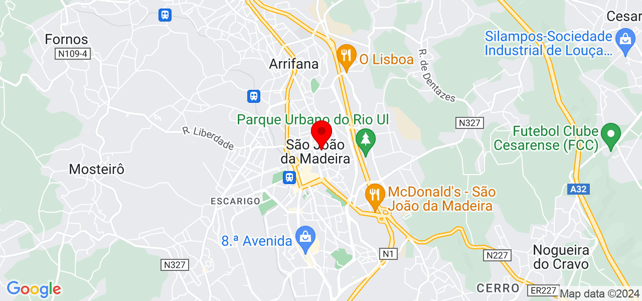 Adriana Soares - Aveiro - São João da Madeira - Mapa