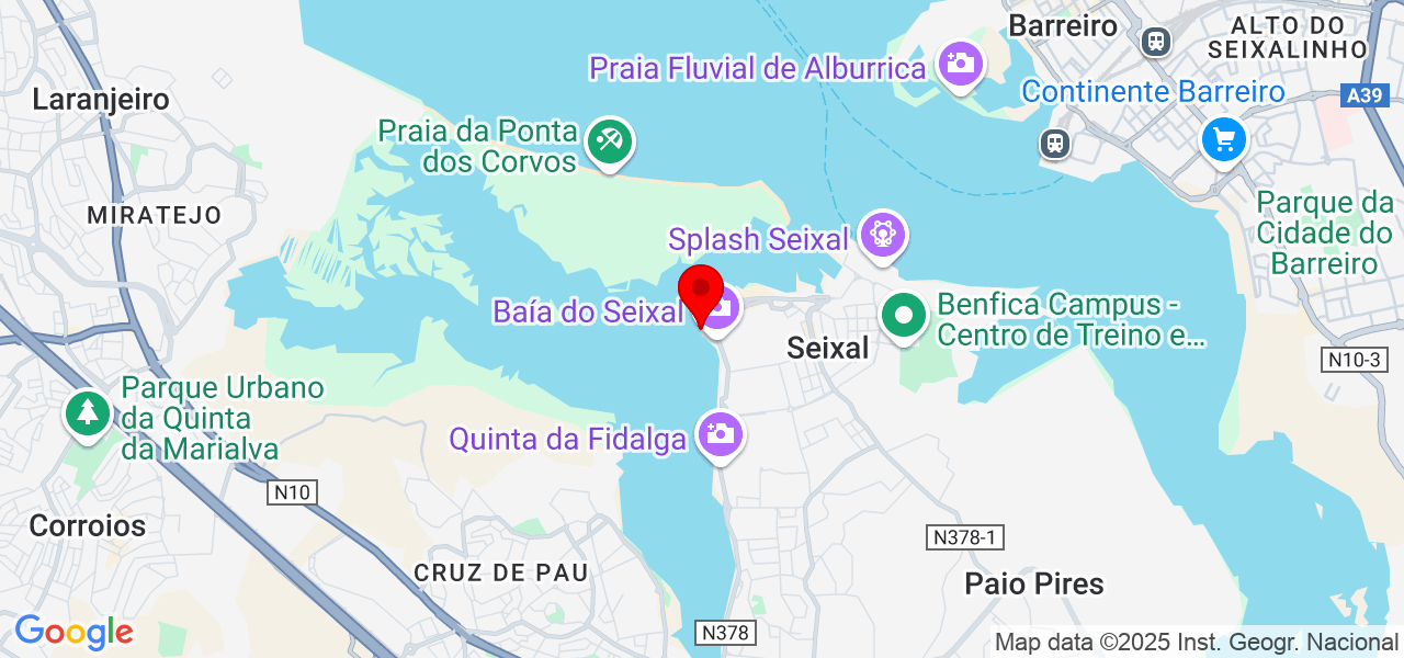 H&eacute;lder Balodmar Teixeira - Setúbal - Seixal - Map