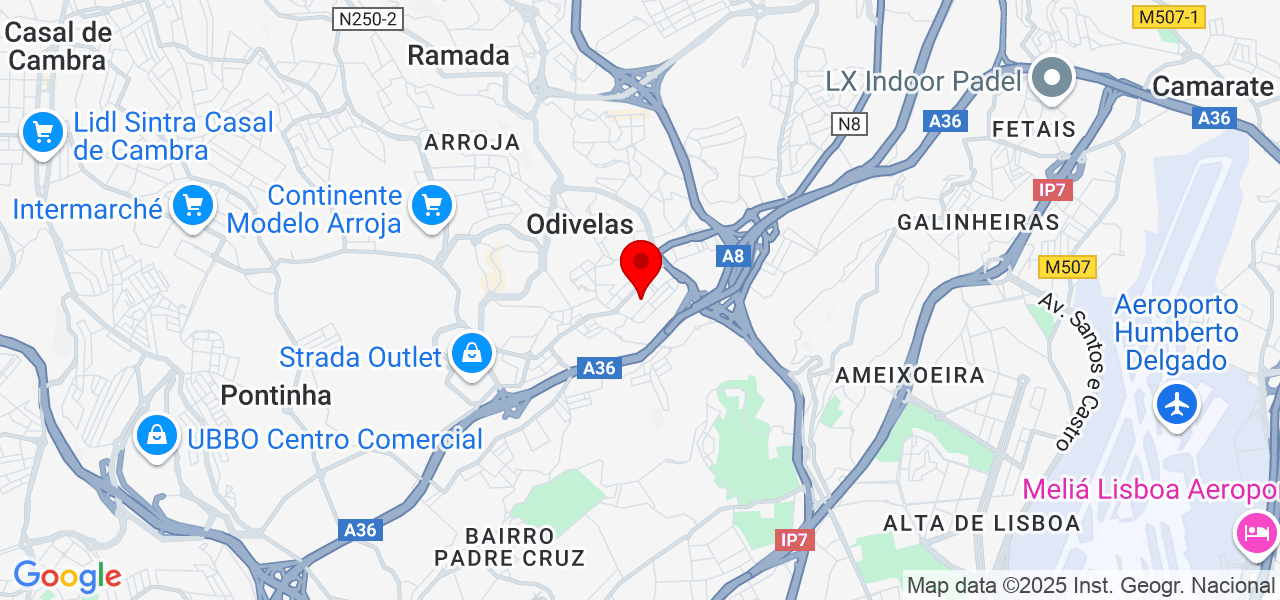 Sandra Oliveira - Lisboa - Odivelas - Map