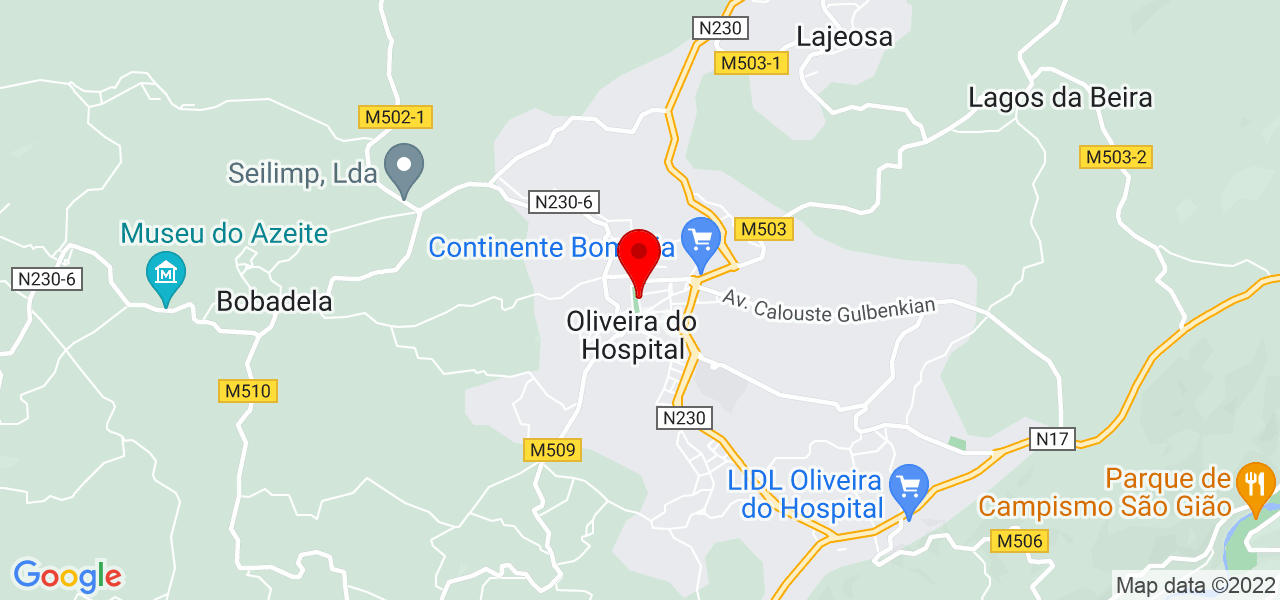 Miguel Alves - Coimbra - Oliveira do Hospital - Mapa