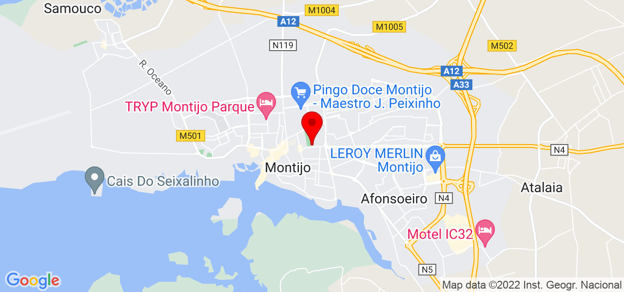 Andr&eacute; Nicolau - Setúbal - Montijo - Mapa
